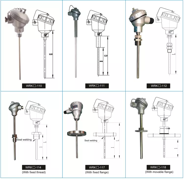 GPT Customized K ntaus Armored gas thermocouple kub sensor